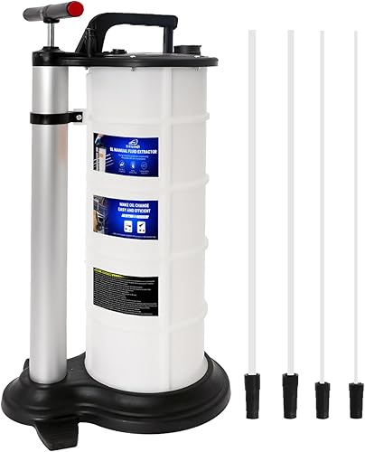 SIXIWANZI Bomba Manual de Extractor de Aceite de 9L, Extractor de Líquidos para Cambio de Aceite