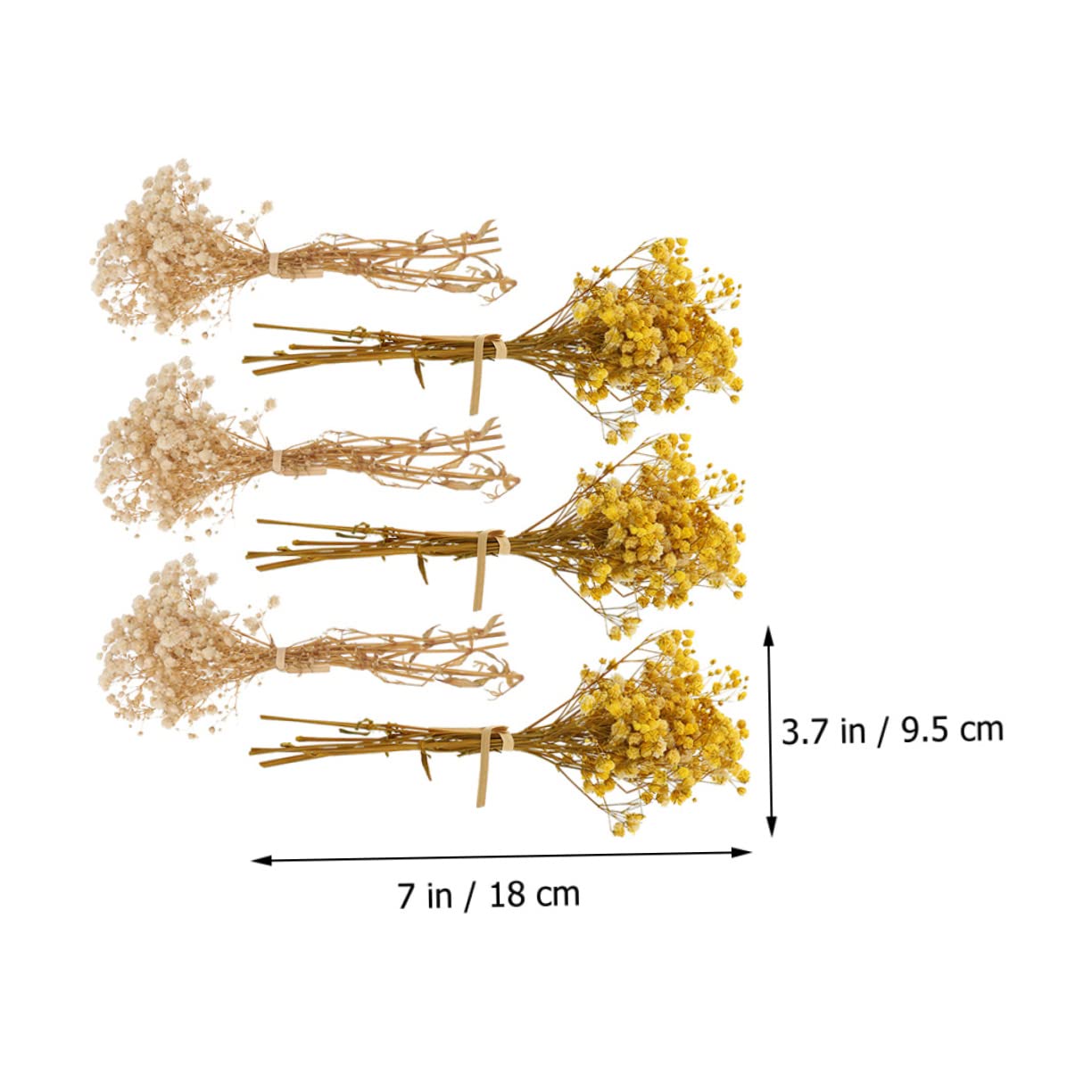 STOBAZA 30pièces Fleurs Séchées Gypsophile Artificielles Décoration De Mariage Et Maison Bouquet Dried Flowers pour Centre De Table Et Événements Spéciaux