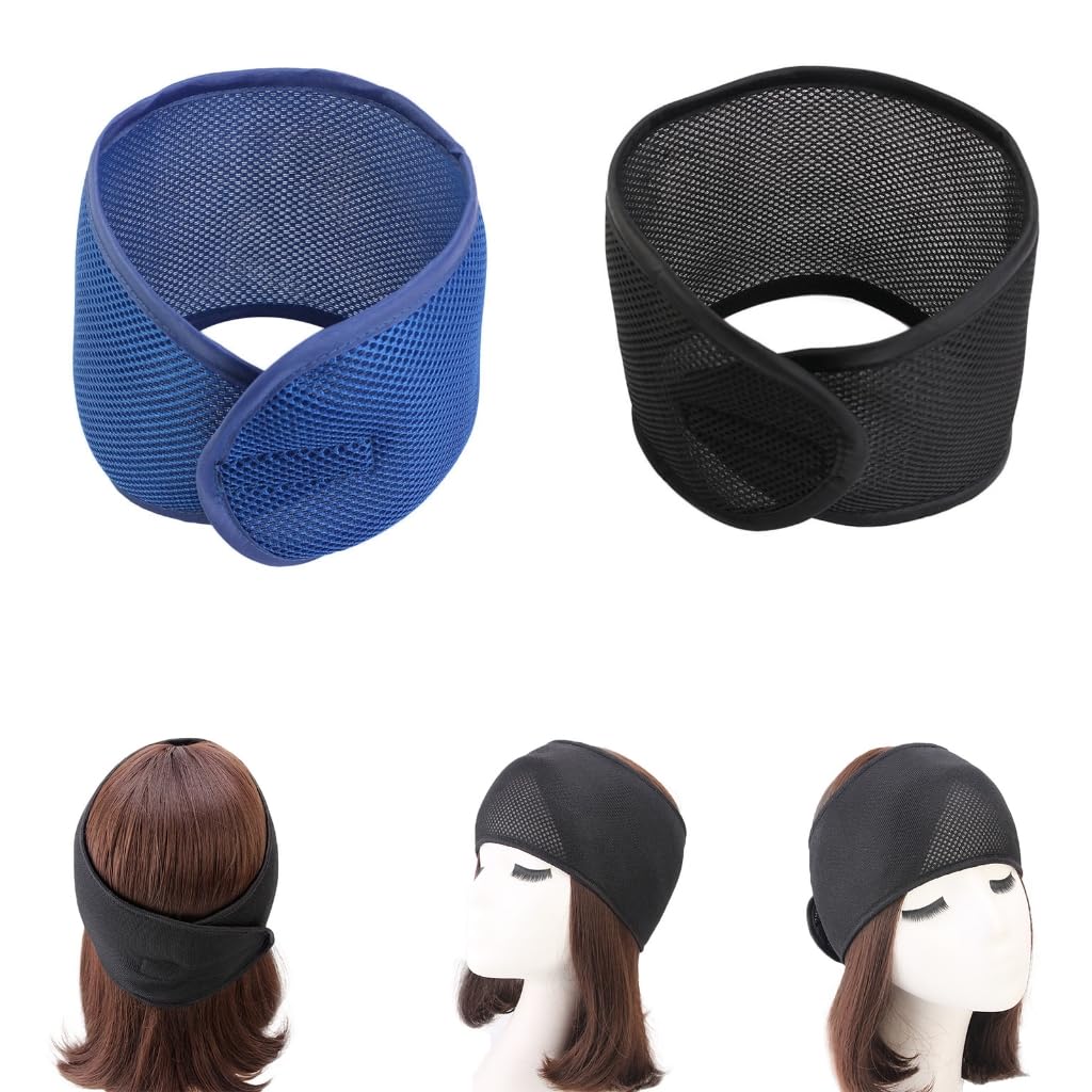Fascia per capelli in rete per donne nere Wrap Spa fascia per lavare viso dormire capelli rete per donne trucco