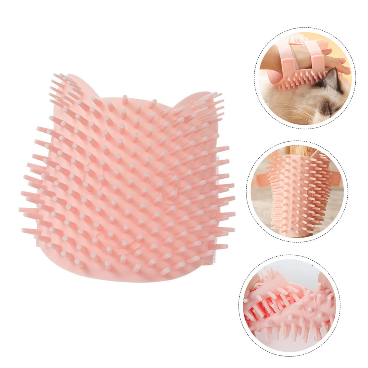 FOMIYES 3piezas Cepillo De Masaje Para Gatos y Diseño De Cepillo Quitapelos Autolimpiable Para Esquinas y Muebles Para Cuidado De