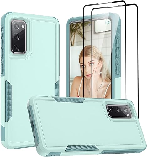 Jeylly Funda para Samsung Galaxy S20 FE con protector de pantalla, grado militar, a prueba de golpes, protección de doble capa, anti arañazos, de Jeylly Funda para Samsung Galaxy S20 FE con protector de pantalla, grado militar, a prueba de golpes, protección de doble capa, anti arañazos, de