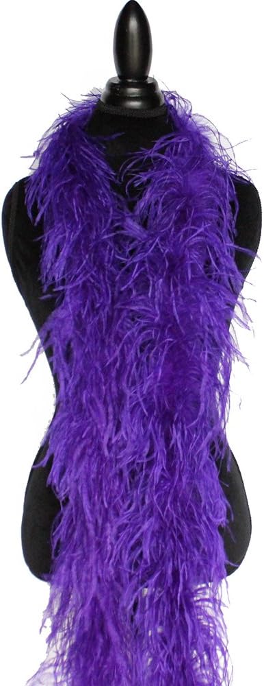 2ply Ostrich Feather Boas, Over 20 Colors to Pick Up … (Regal Purple)