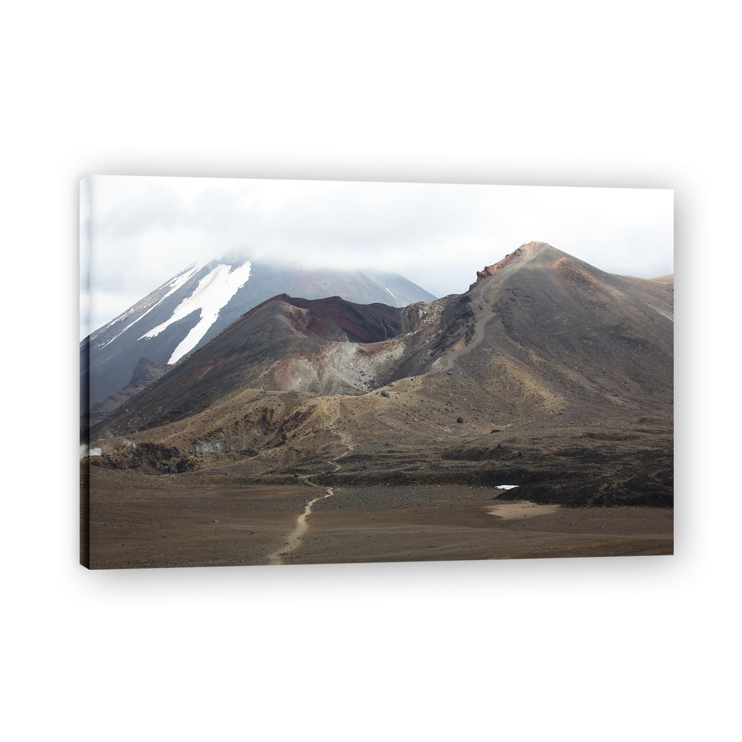 VHdfgTY The Path UpwardLarge Mountain Landscape Canvas Wall Art Nature Scenery for Home Decor 60x90cm Framed