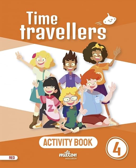 Portada de Time Travellers 4 Red Activity Book English 4º Primaria
