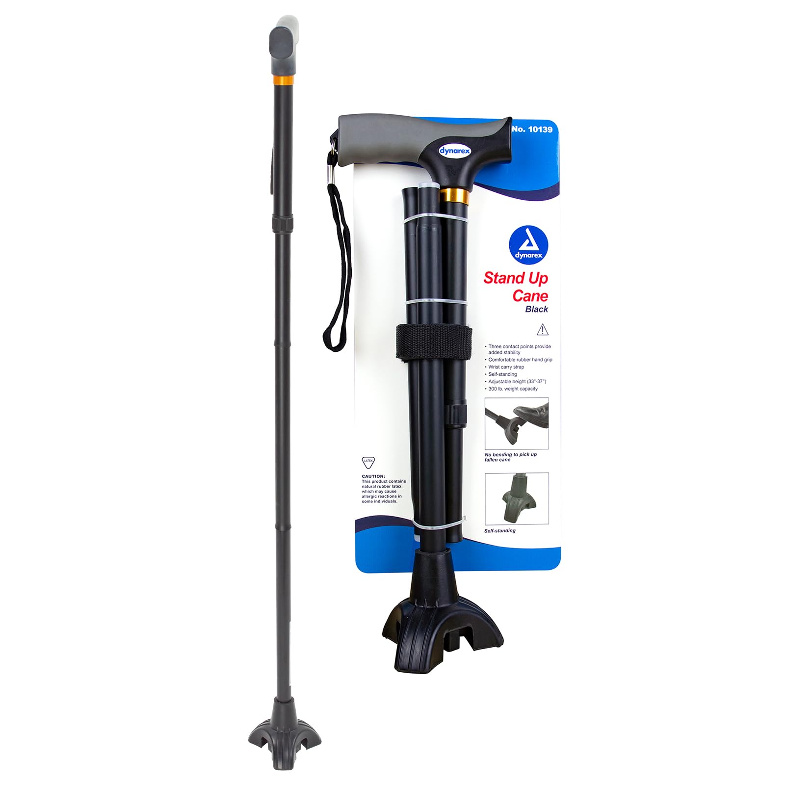 Amazon.com: Dynarex Stand-Up Cane - Provides Mobility Support - T