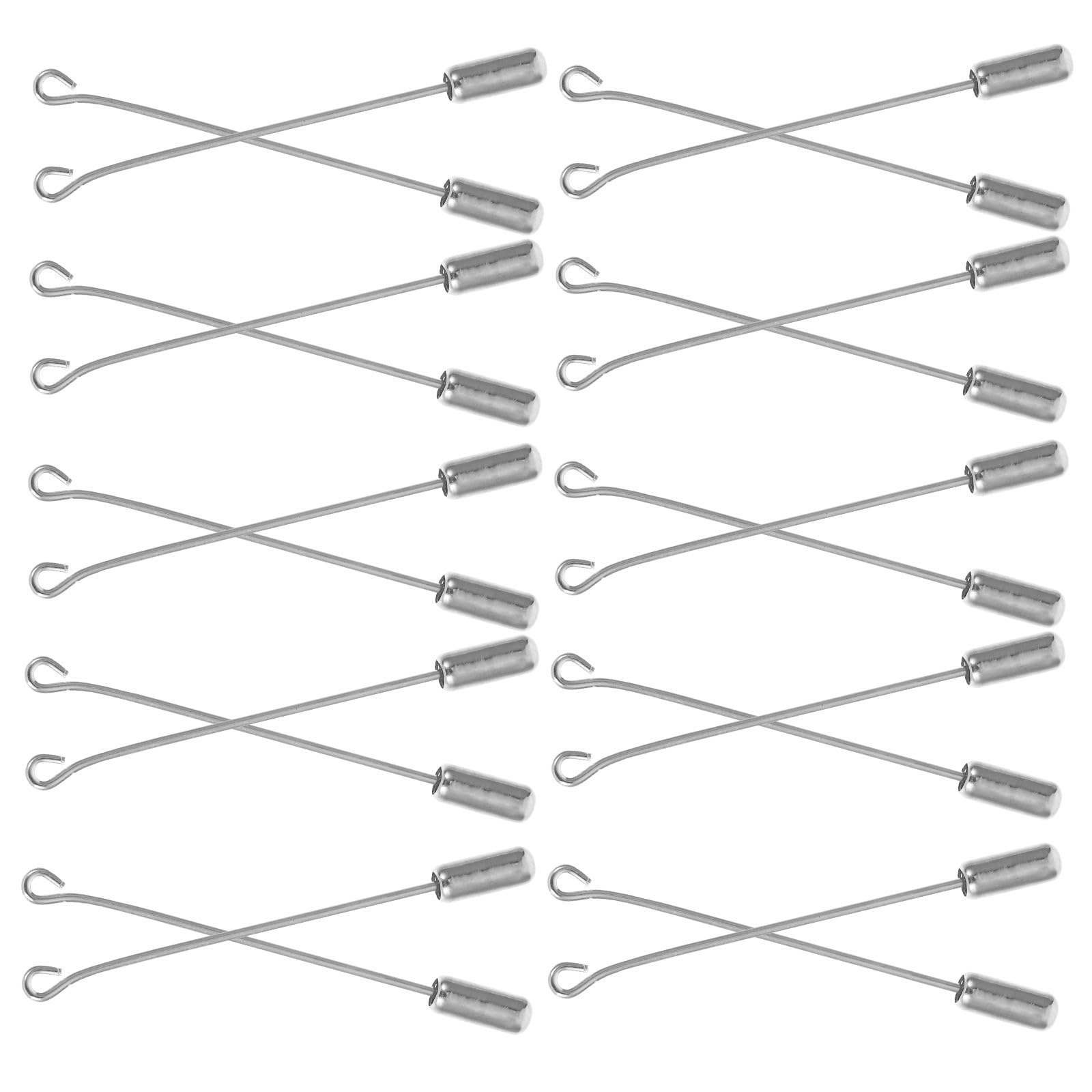 SEWACC 400 Unidades Broches para Manualidades en Acero Inoxidable Plata, Imperdibles Pequeños de 5cm para Joyería y Costura, Accesorios de Moda para Ropa y Trajes