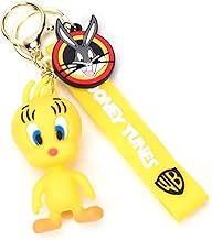 Halsey Cute Silicone 3D Key Chain with Strap Charm & Metal Hook, Key Rings Gift for Kids, Girls, Boys, Men & Women