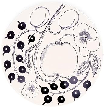 アラビア ブラック パラティッシ 16.5㎝プレート 4枚 ARABIA アラビア Paratiisi パラティッシ ブラック ソーサー