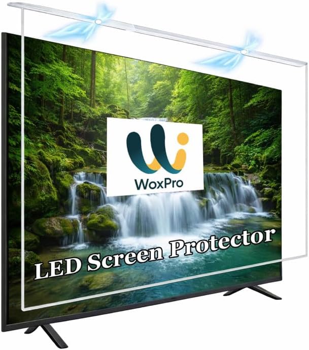 WOXPRO 65 INCH ISO Certified TV Screen Protector –Acrylic Display Guard, 9H Hardness, Anti-Glare, Scratch Resistant, Ultra-Clear Display for TV