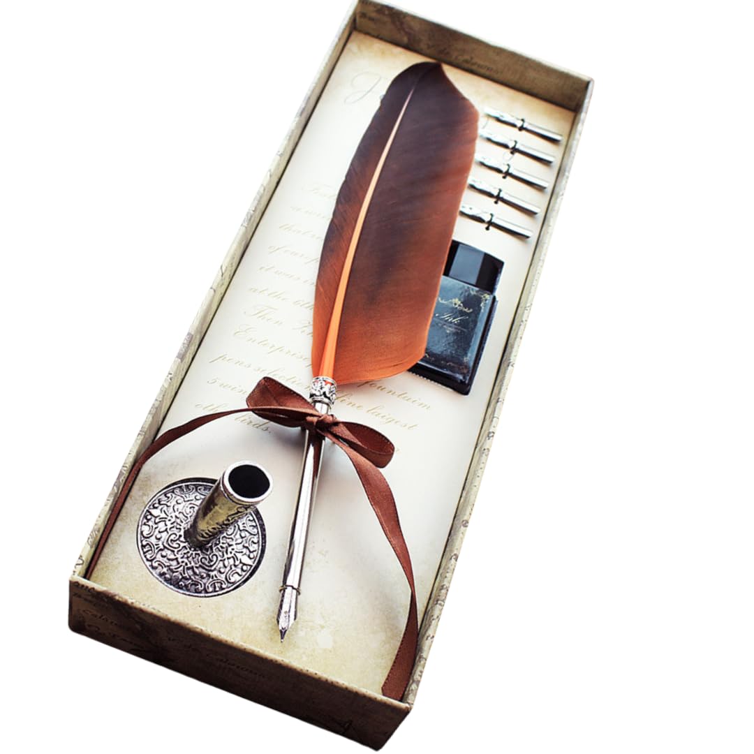 Amazon.co.jp: [セドナの魔法]魔法の国の羽根ペンセット (オレンジ