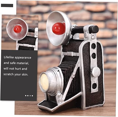 Miniatura 3 de Cabilock Modelo de cámara Decoración de barra Decoración del hogar Resina Cámara Ornamento Fotografía Resina Artesanía Ornamento de Oficina Cámara