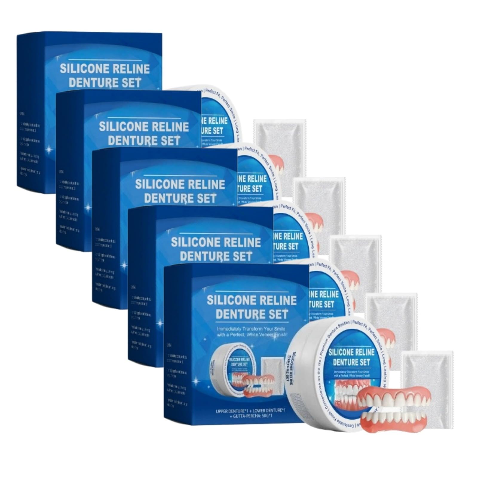 Prothèse Dentaire Silicone Pour Hommes Et Femmes-5 pairs