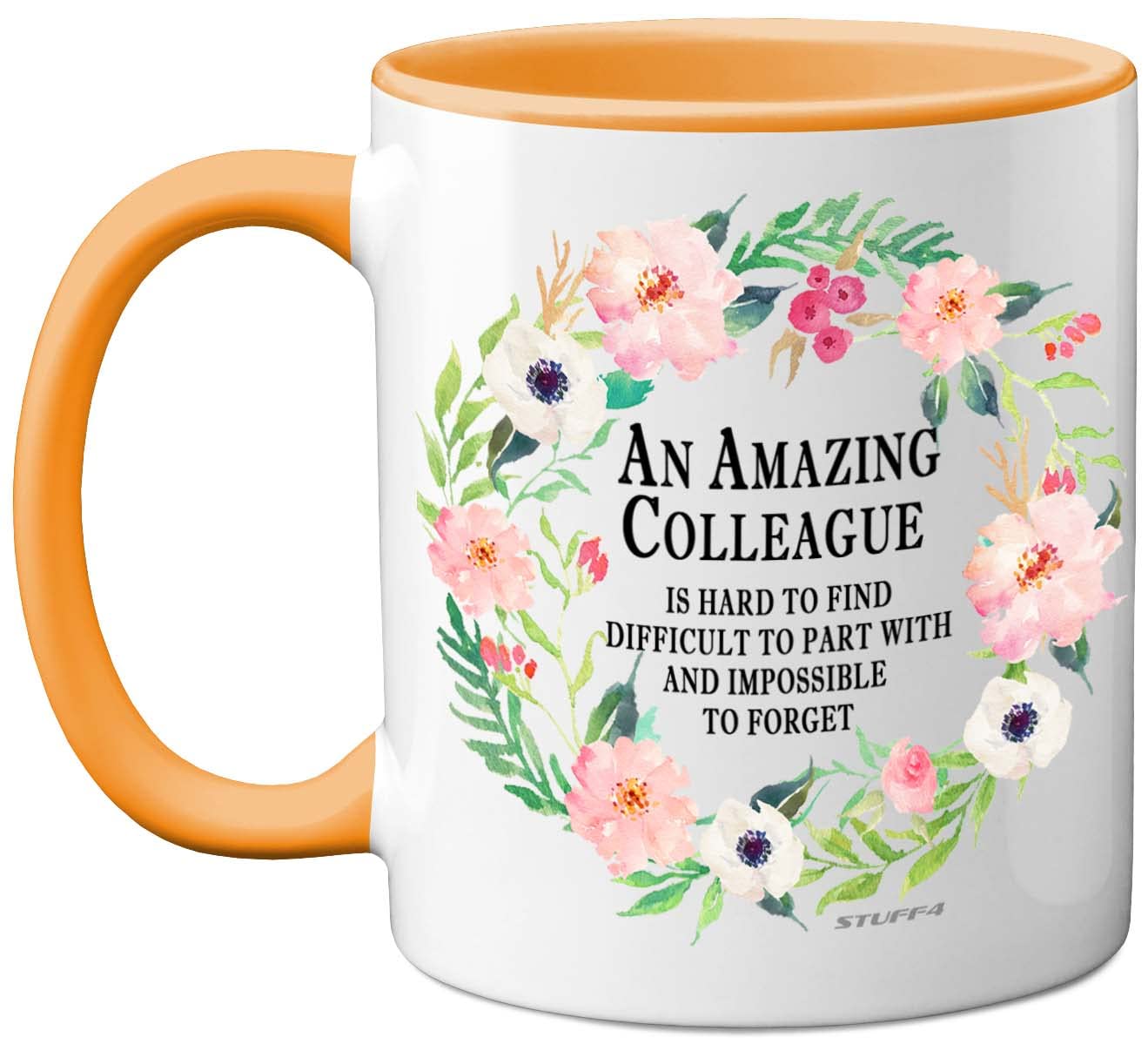 Stuff4 Retirement Gifts for Women, Leaving Gifts for Colleagues Women, Retirement Gift Ideas Men or Sorry Your Leaving Gifts, 11oz Ceramic Dishwasher Safe Yellow Mugs