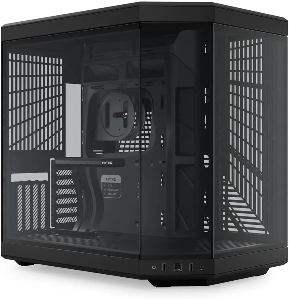 HYTE Y70 Black Mid-Tower Tempered Glass PC Gaming Case: image 1 of 8