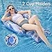 Pool Floats Lounger,YanZinLin Cool Inflatable Pool Floats Adult Size, Pool Rafts Floaties Water Hammock for Swimming Pool, Tanning Floating Pool Party Toys for Outdoor Summer Beach