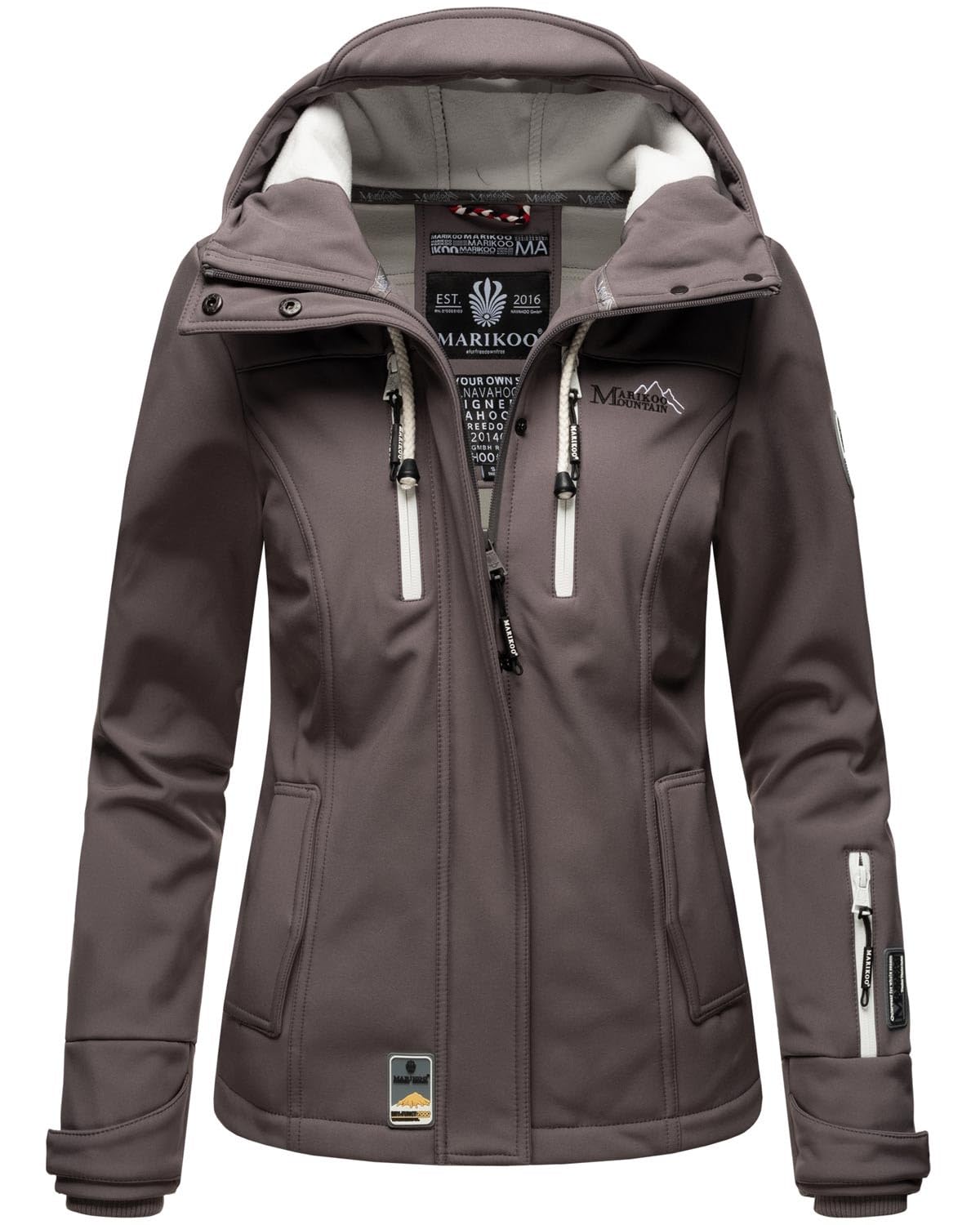 MARIKOO Veste softshell pour femme - Veste d'hiver imperméable - B864