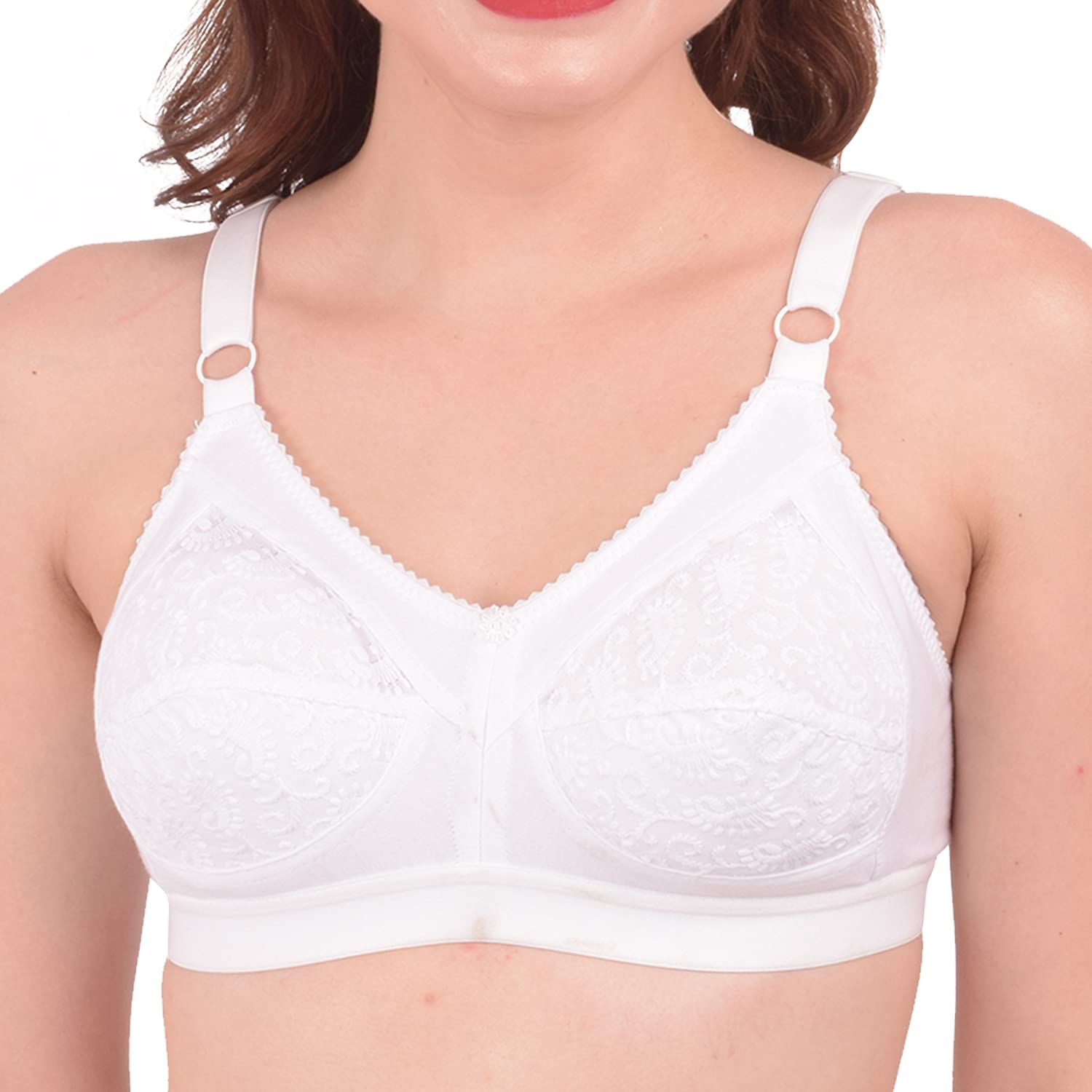 ninteen-69 Women'S Cotton Non-Padded Wire Free Regular Bra-picture-11