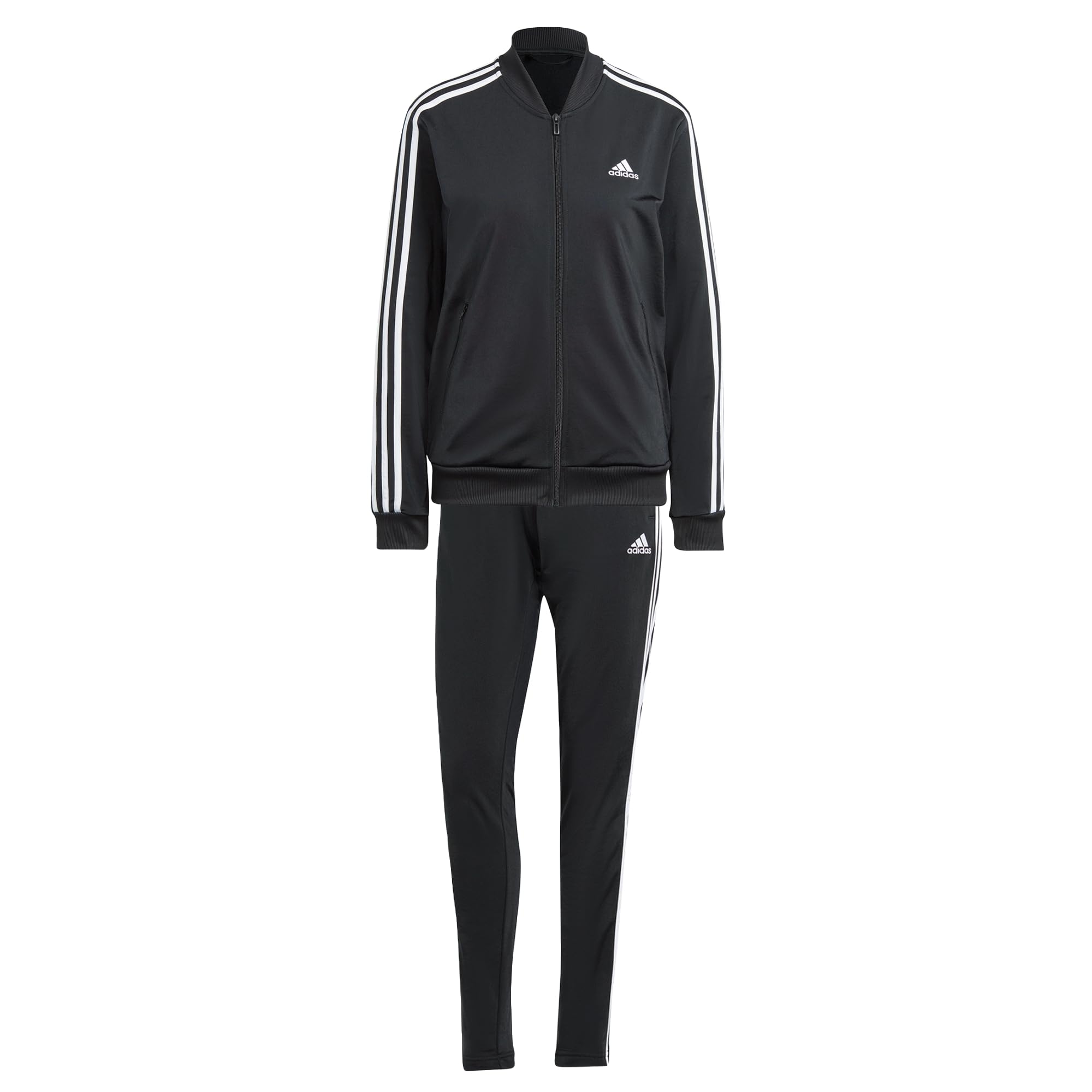 adidas Kobiety Essentials 3-Stripes Track Suit, Black/White, S Short