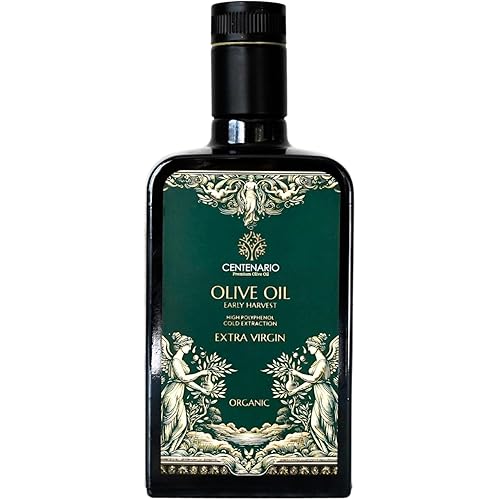 Centenario Polyphenol Rich Olive Oil, EVOO, Premium, High Polyphenol, Mediterranean High Polyphenols Organic 16.9 Fl Oz - 500 ml (1)