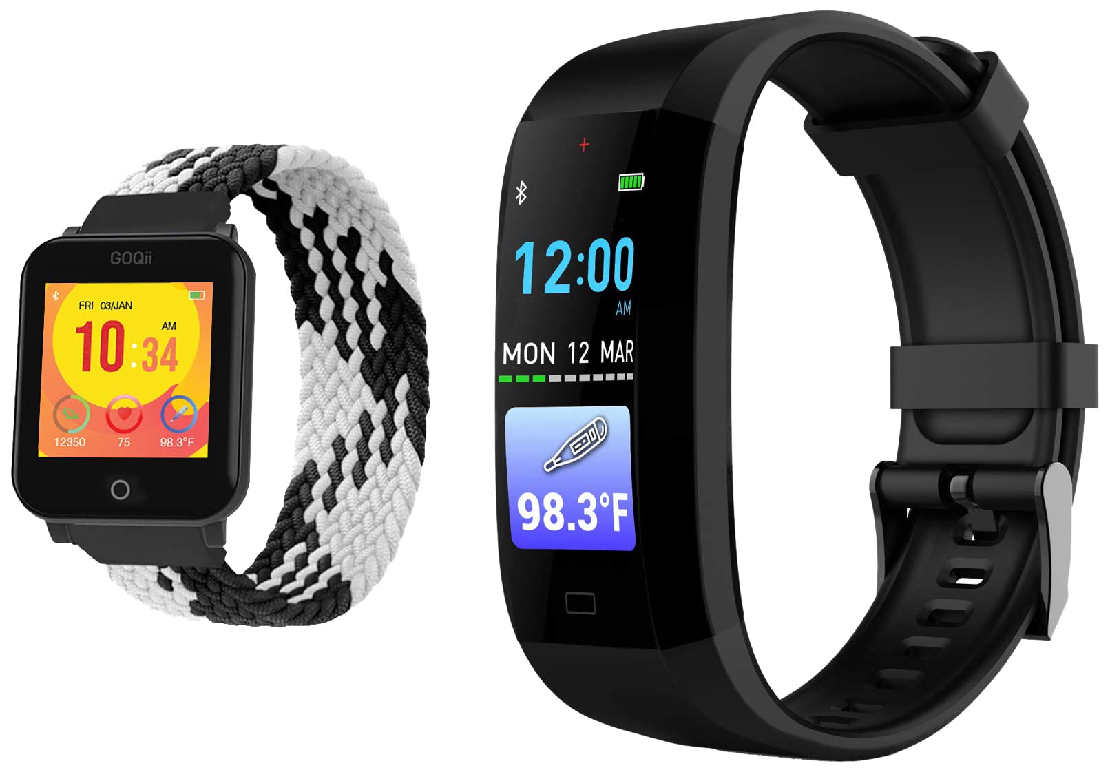 See full amazon price history chart for GOQii Smart Vital Junior for Kids Fitness, SpO2, Body Temperature and Sleep Tracker (Zebra Black) Vital 3.0 Body Temperature Tracker with 3 Months Personal Coaching GOQii Smart Vital Junior for Kids Fitness, SpO2, Body Temperature and Sleep Tracker (Zebra Black) Vital 3.0 Body Temperature Tracker with 3 Months Personal Coaching (B098JVF8PM) Amazon Price History, Amazon Price Tracker