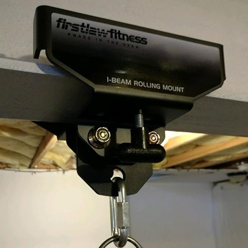 Miniatura 5 de Firstlaw Fitness I-Beam - Soporte para saco de boxeo con ruedas (Select - Negro - 3.5" - 7.0" de ancho I-Beam)