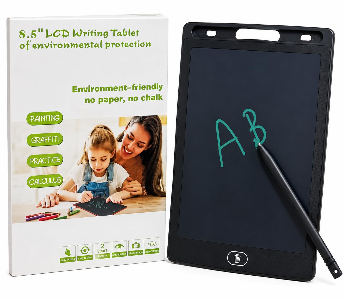 ZOKCY 8.5 Inch LCD Graphic Tablet for Kids and Adults - Multi Color - HAND Only - Drawing, Note-taking, Painting - Stylus Included-image-23