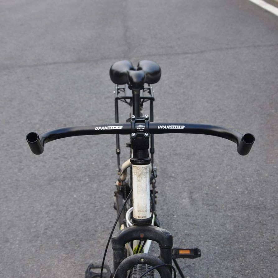 Manillar Bicicleta Carretera Manillar Bullhorn Satori Aero Negro