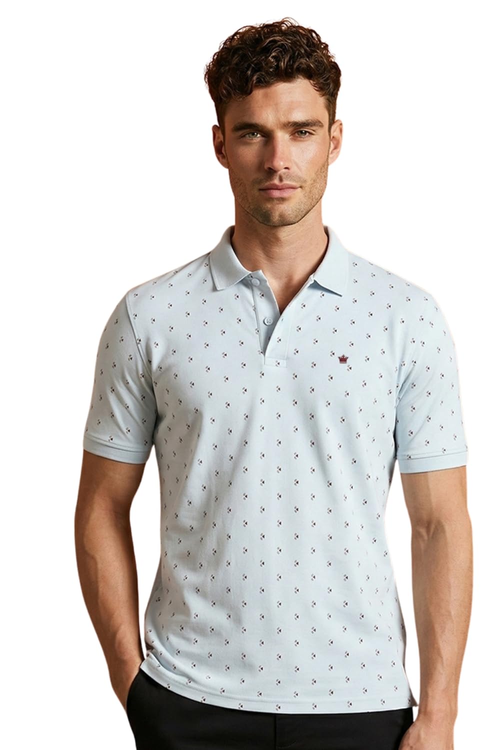 Louis Philippe Men's Cotton Regular Fit Polo T-Shirt-picture-23