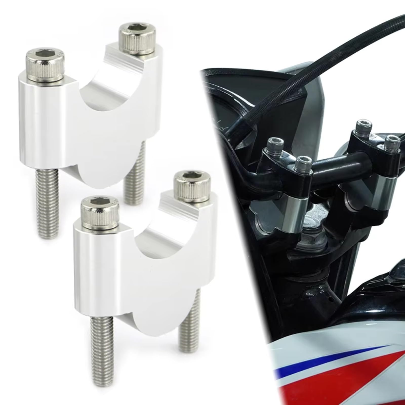 MKKDYC Rehausseurs Guidon Moto Compatible Avec Aprilia Pour Dorsoduro