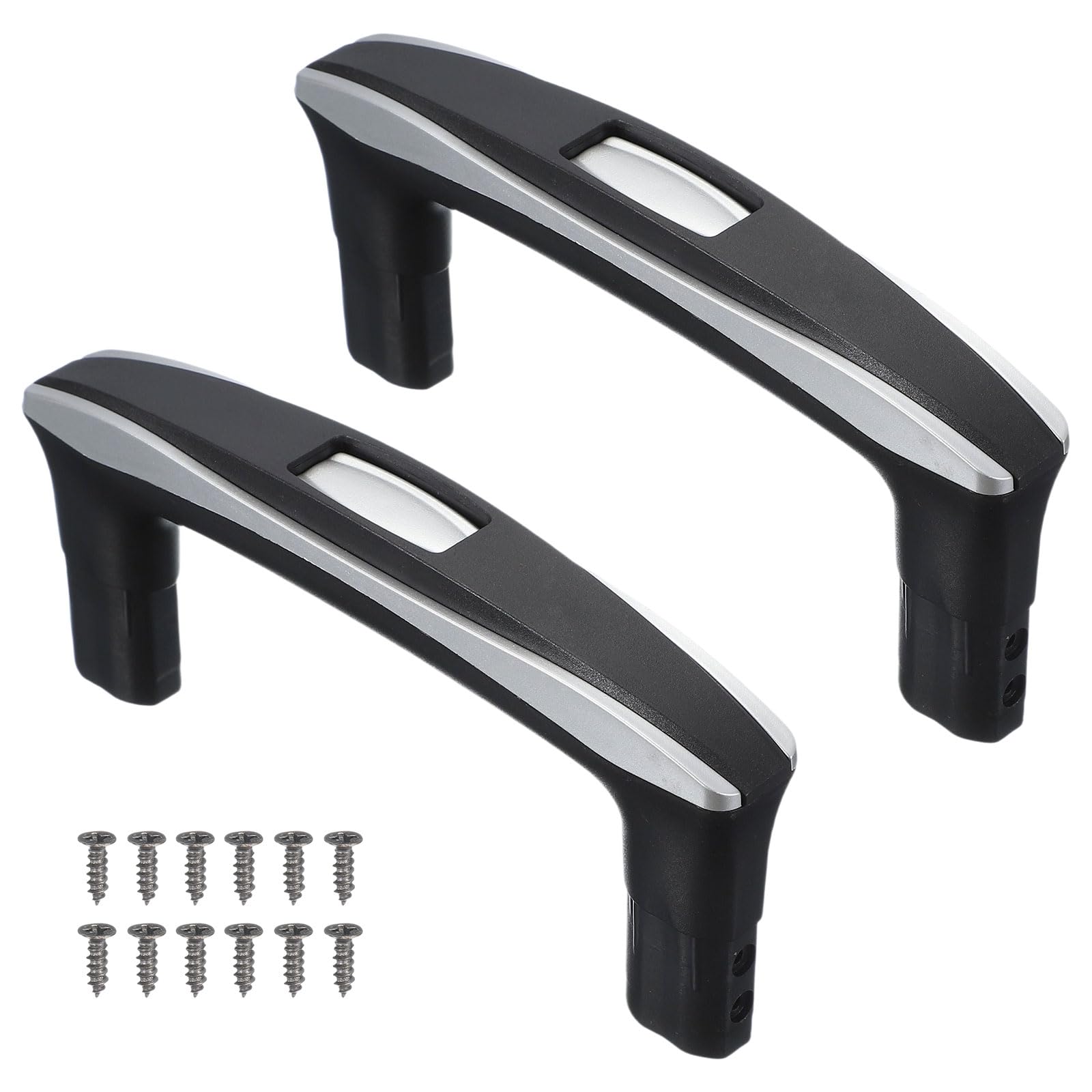Poignée télescopique de rechange noire de 15,5 cm pour valise (Lot de 2)