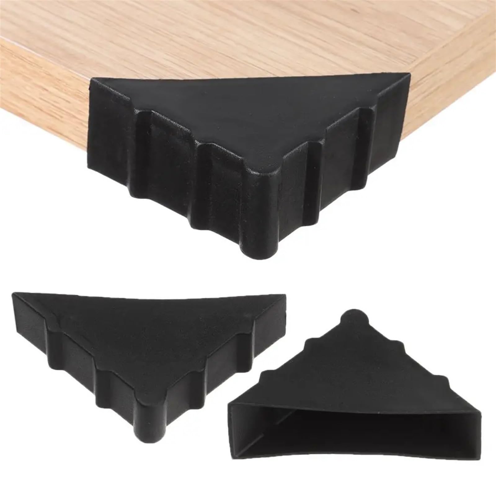 Protectores de Esquinas para mesas, Seguridad Infantil, 10 Unidades, Color Negro, para Muebles de Escritorio.