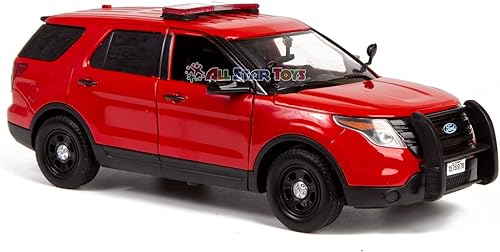 Miniatura 9 de Motormax All Star Toys 124 Departamento de Bomberos Diecast Modelo 2015 Ford Police Interceptor Utility Jefe de Bomberos, Vehículo Jefe de Bomberos,