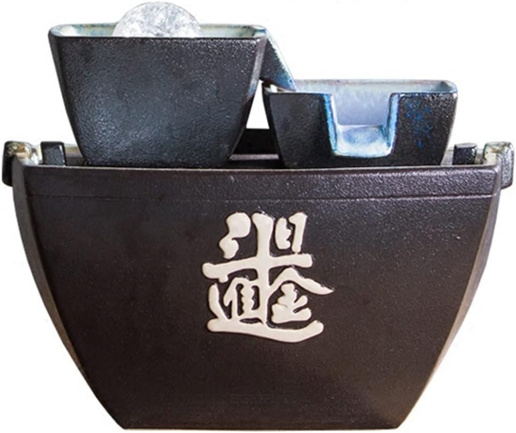 デスクトップ噴水卓上噴水ホームインテリア装飾セラミック噴霧噴水デスク幸運装飾噴水デスクトップ噴水噴水屋外