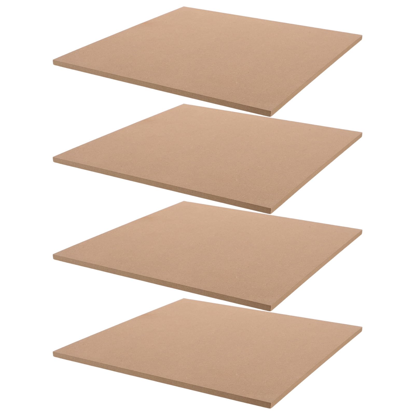 4 Stück Quadratische MDF Platten zum Malen und Basteln 30,4 CM