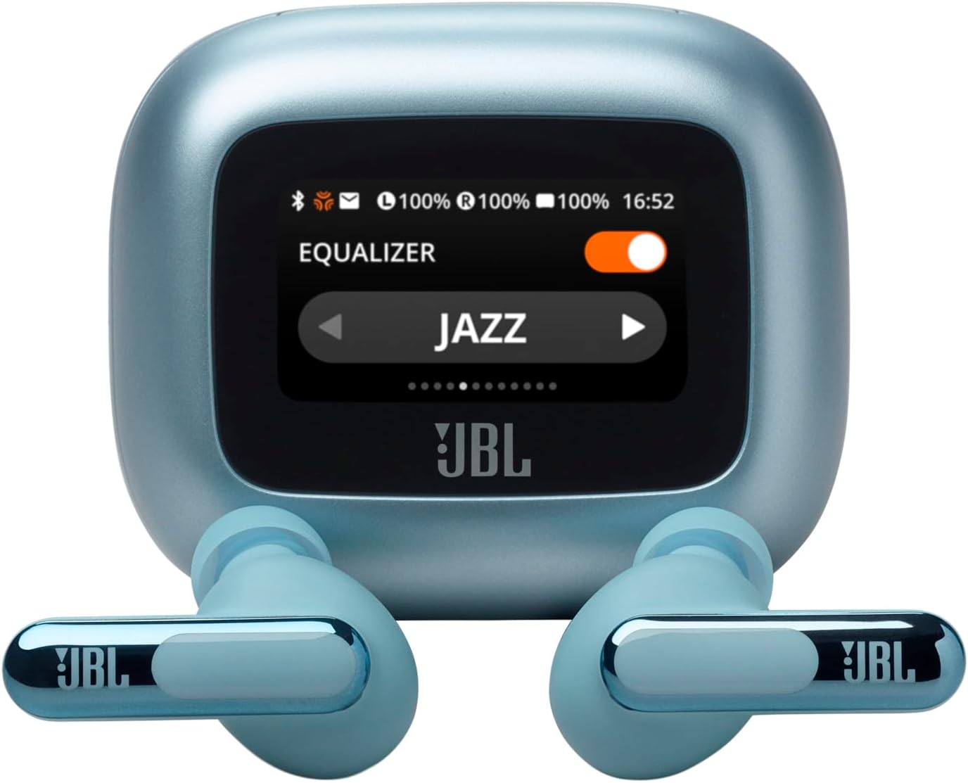 New Launch Live Beam 3 TWS,Hi-Res Audio True ANC Earbuds,Smart Case with Touch Display,48H Playtime,Wireless Charging,6 Mic,Multipoint Connection,Ip55 Proof, Headphones App,Personi-Fi 3.0 (Blue)