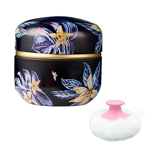 Soplo de polvo corporal y recipiente para polvo de polvo, soplo de polvo para mujeres bebé y estuche para polvo para baño y viajes (flores disponible en Yaxa Venezuela