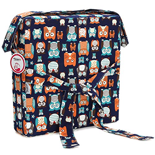 Zicac Sitzerhöhung Tiere-Muster Tragbare Sitzerhöhung Kinder Seat Pad (Dunkelblau) Cover