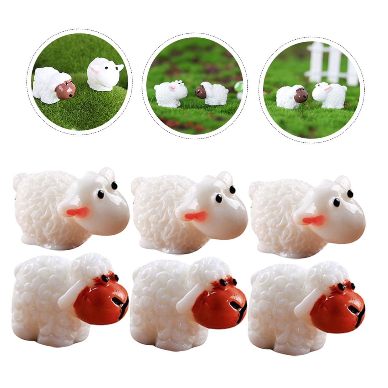 【レア】ブチ模様ミニ羊 シープ オブジェ フィギュア フランスアンティーク 12Vintage_Sheep_Small_Object_1