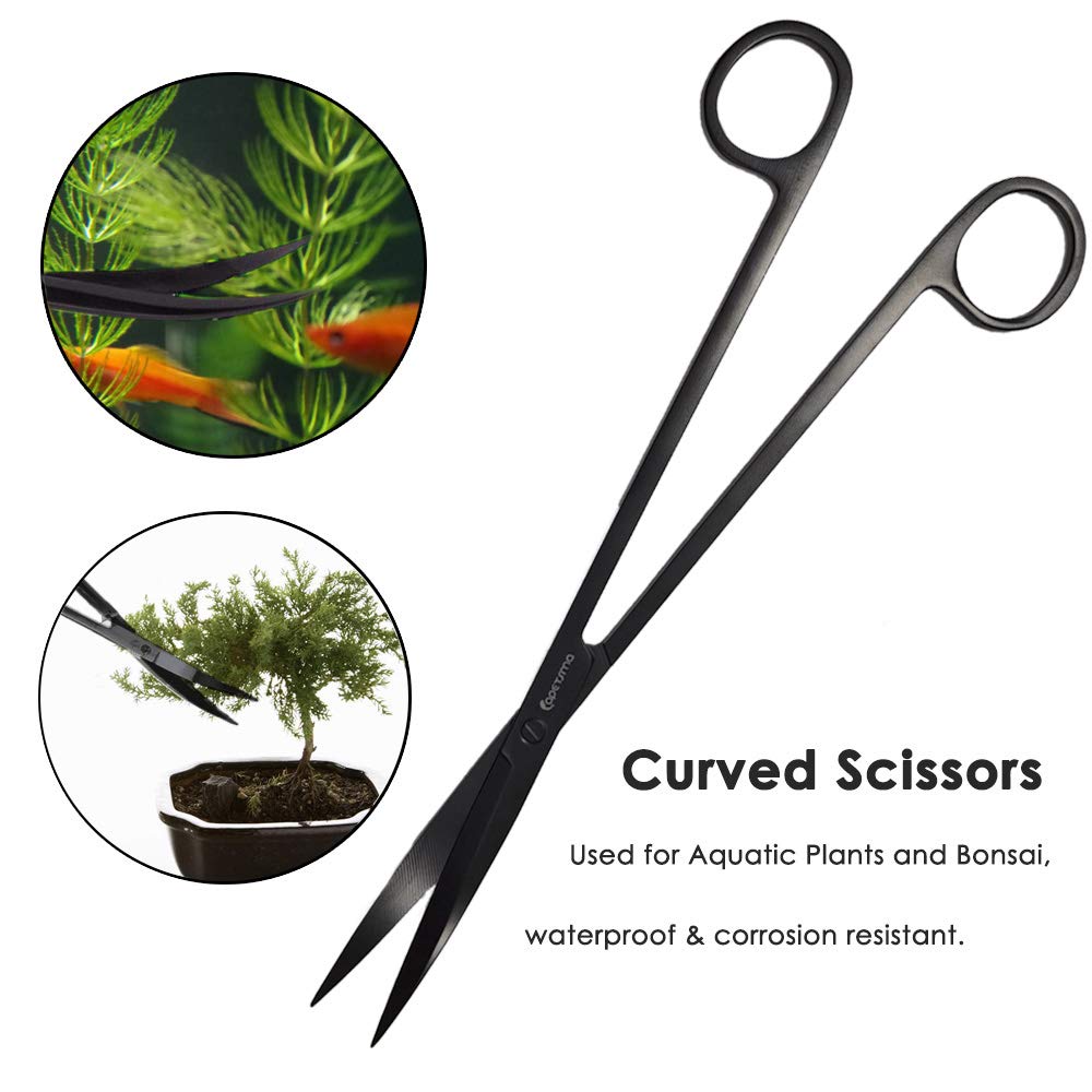 RVS Pincet Lang - Voor aquarium, reptielen & amfibieën - 25 cm / 29 cm