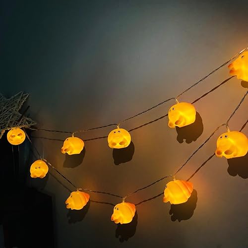 Lindas luces nocturnas de caracola, luces amarillas, funciona con pilas, luces de hadas para dormitorio, dormitorio, hogar, vacaciones, decoración