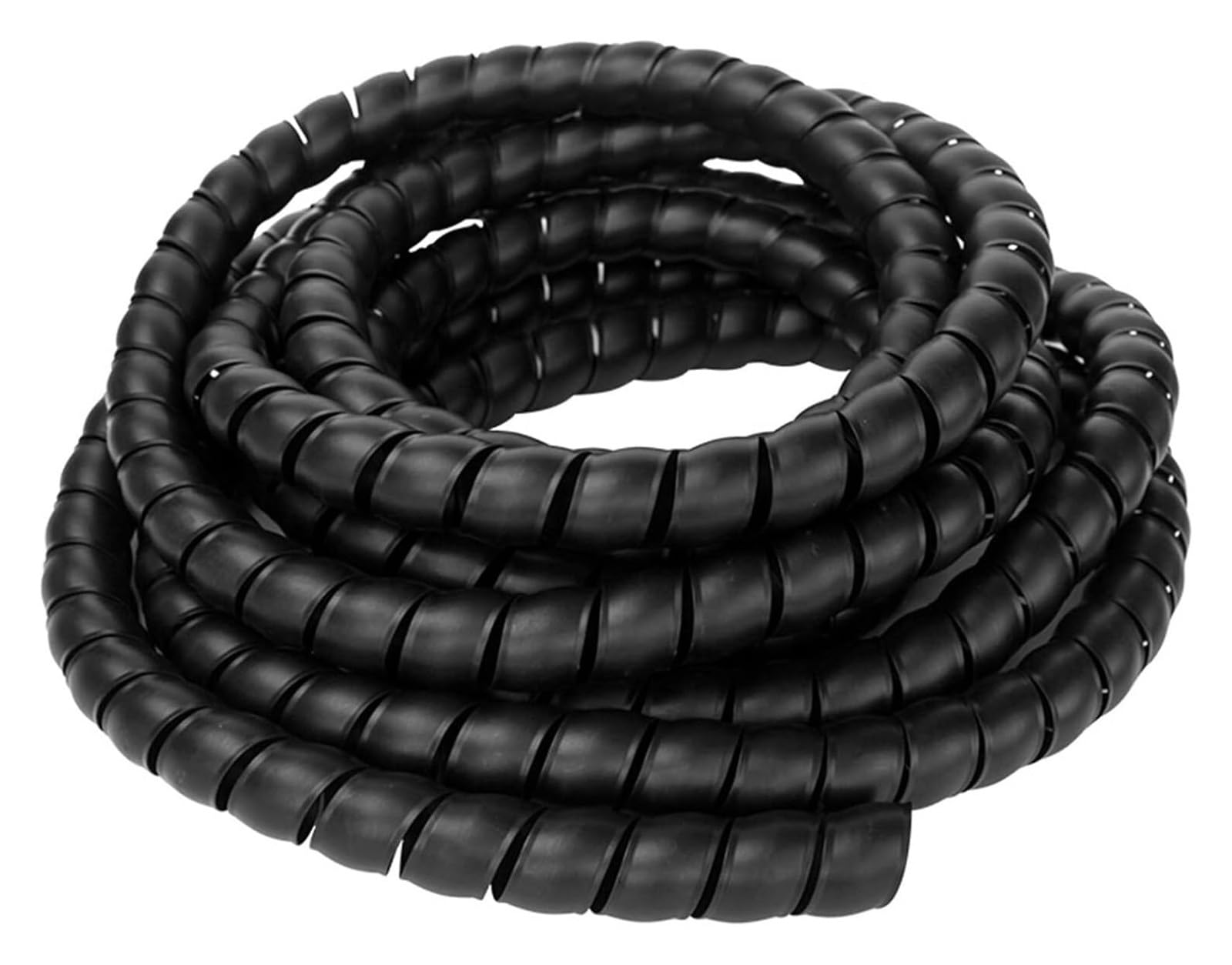 Gaines de câbles, gaines de protection en spirale, gaines de câbles spiralées, gaines de câbles spiralées colorées de 5 mètres(Black,22mm)