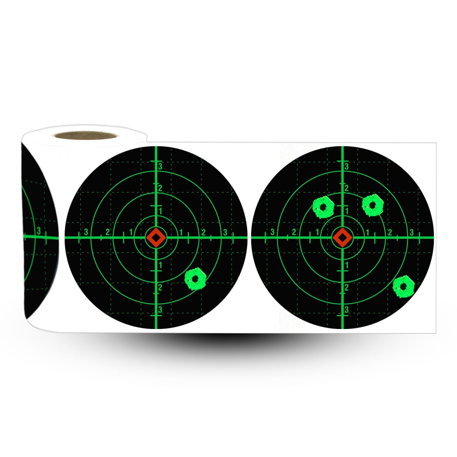 4/6 Inch Splatter Target Stickers with Yellow Effect, Adhesive Shooting Targets for BB Gun, Pellet Gun, Airsoft, Pistol, Rifle Shooting Practice (200/400 Pack)