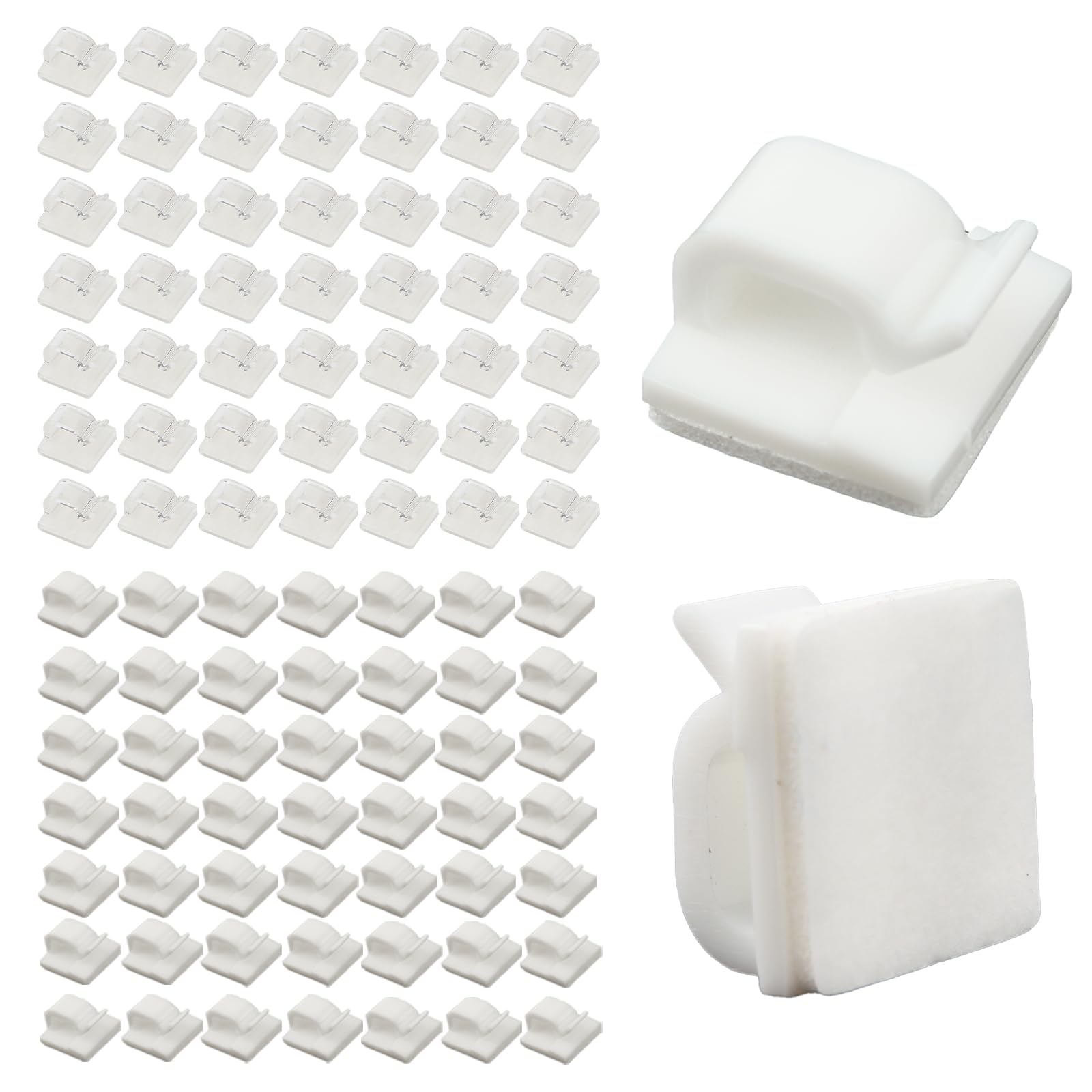 5-50Pcs Self Adhesive Cable Clips Cord Management Wire Holder Organizer Clamp De