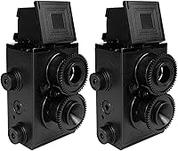 Vista 10 de DEVMO Compatible con DIY Lightnes Classic Retro Holga Lomo Recesky TLR Cámara 1.378 in Film Twin Lens Reflex Kit