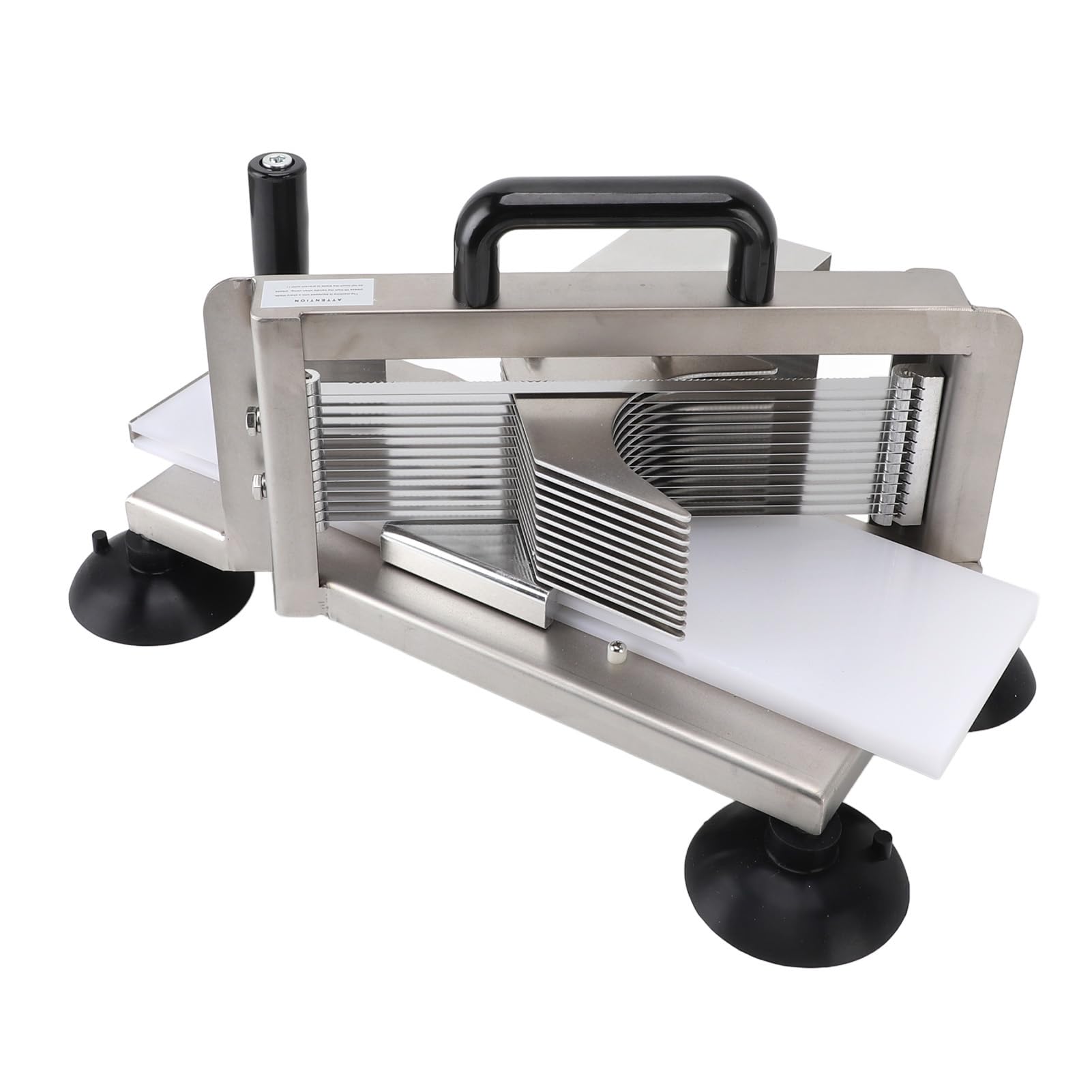Kommerzielle Manuelle Tomatenschneidemaschine mit 3/8 -Zoll -Schnittdicke, 304 Edelstahl Tomatenschneider für Gemüse und Obst, Ergonomische Griffe für Einen Sicheren Betrieb (3/16)