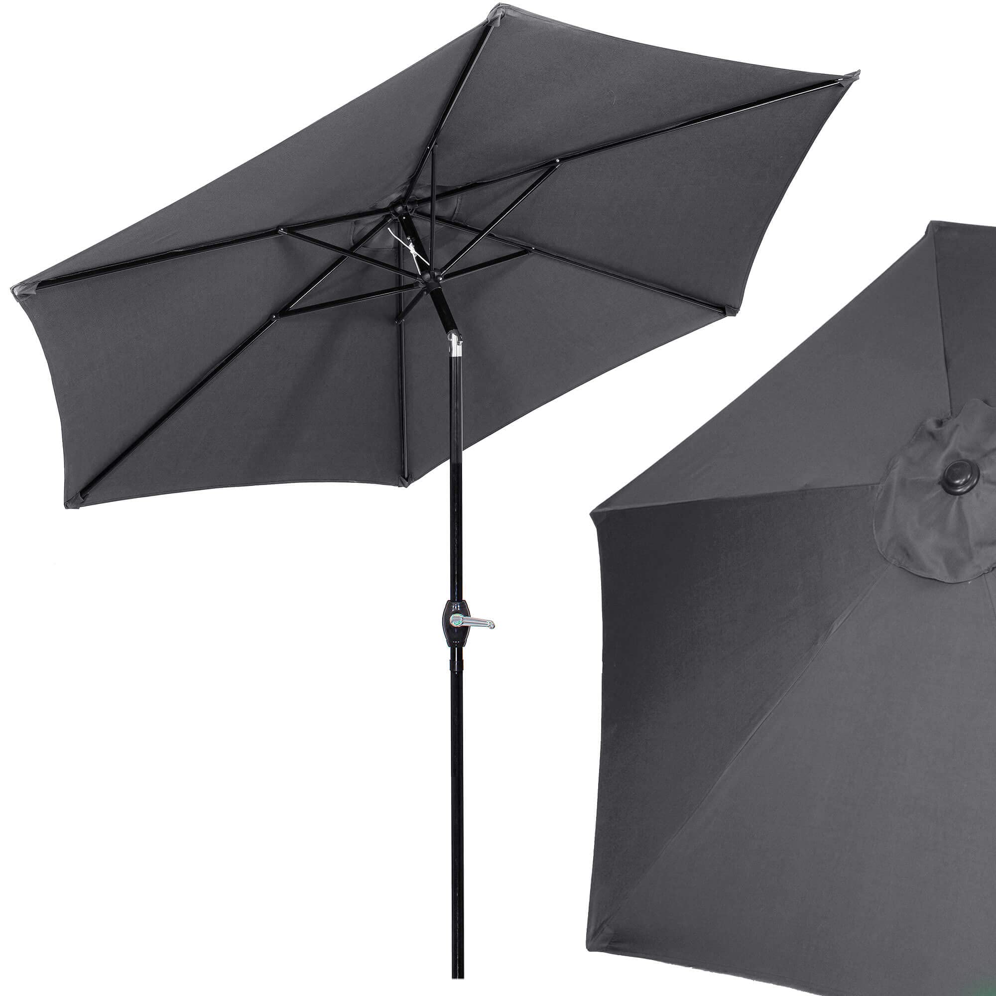 SPRINGOS Parasol przeciwsłoneczny, szary (Graphit), Groß