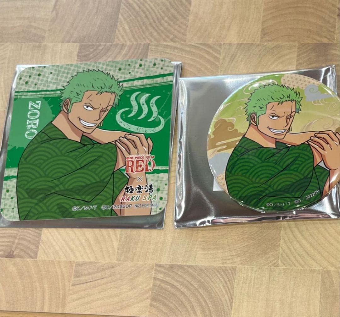 onepiece ワンピース 缶バッジ コースター ゾロ セット 【公式通販】