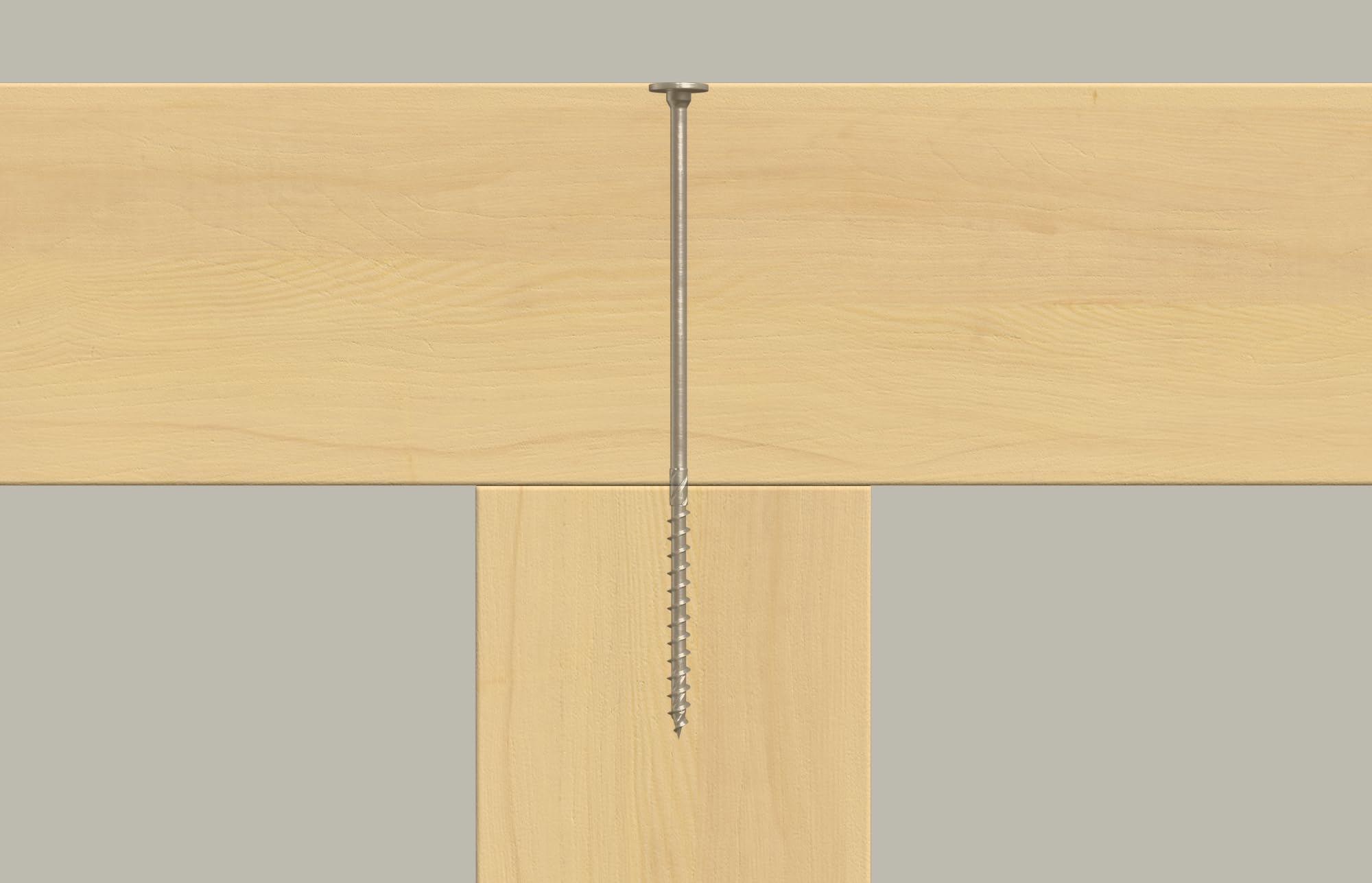 fischer PowerFast II 566362 STP - Tornillo para madera (8,0 x 220, 50 unidades), color plateado