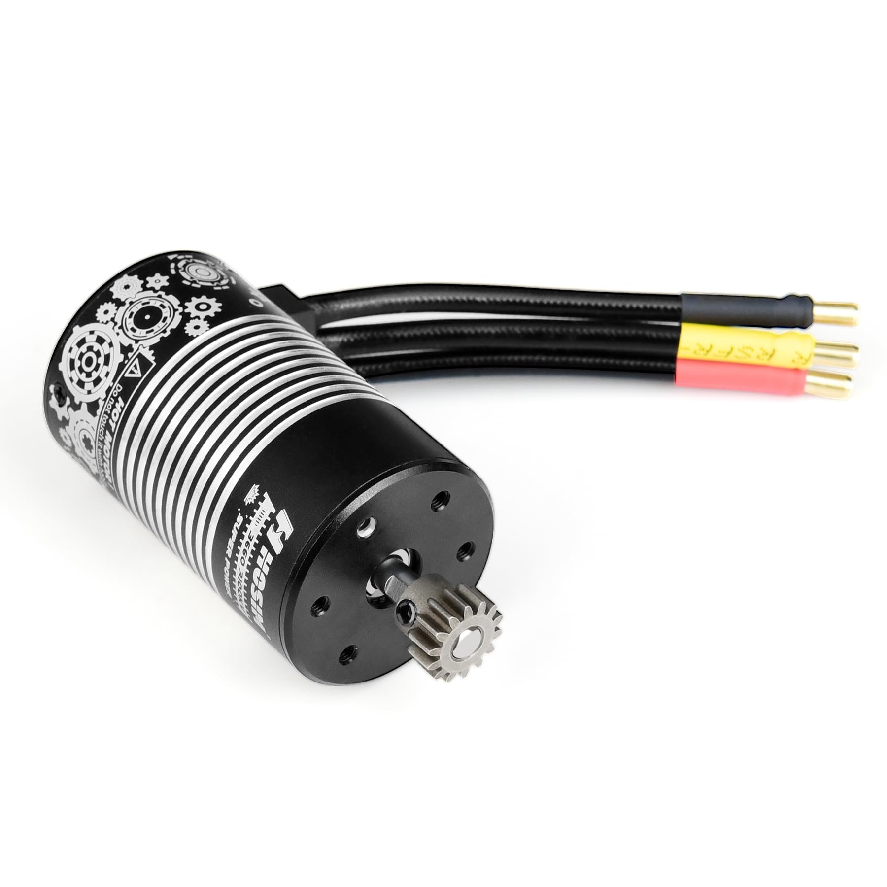 Hosim 3660 3100KV Motor sin escobillas 1/8 RC Car Motor impermeable de alta velocidad MSDJ-3660 para X27, la mayoría de piezas de actualización de camiones RC a escala 1:8