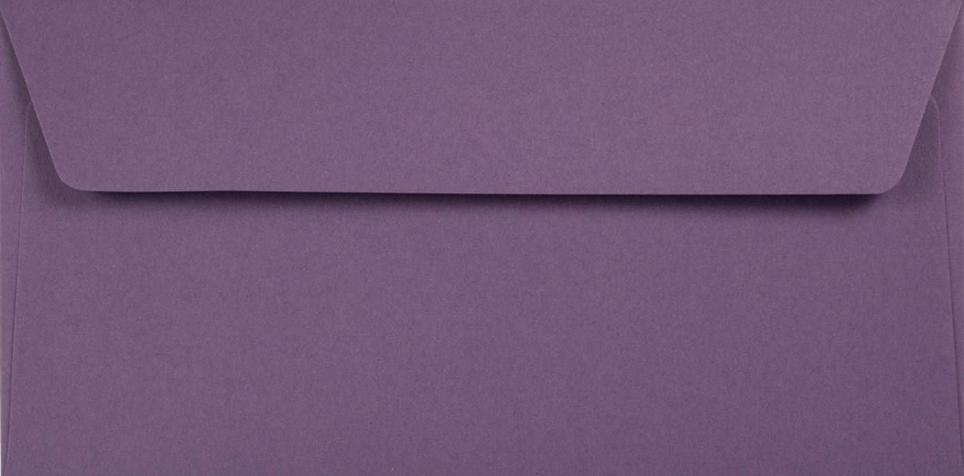 Netuno 500 Umschläge Violett DIN lang 11x22 cm festlich und edel
